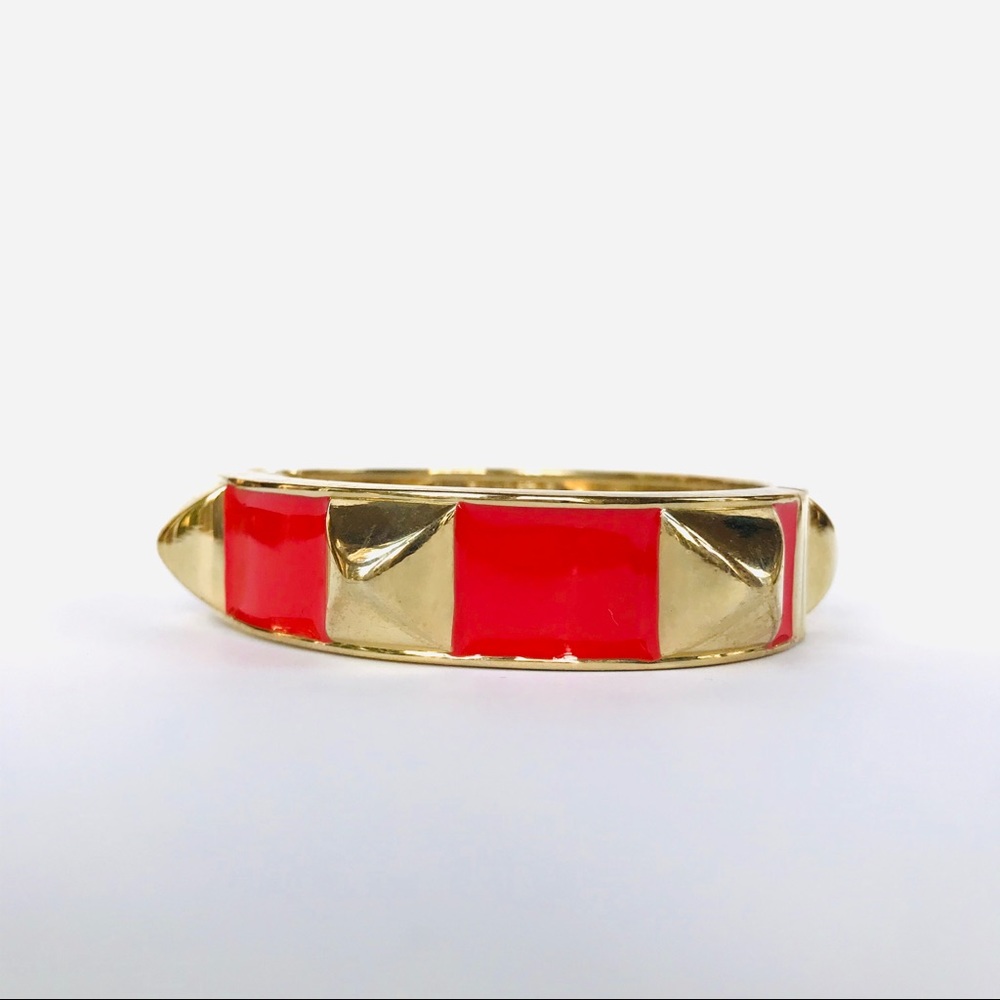 J Crew Factory Red and Gold Toned Bracelet